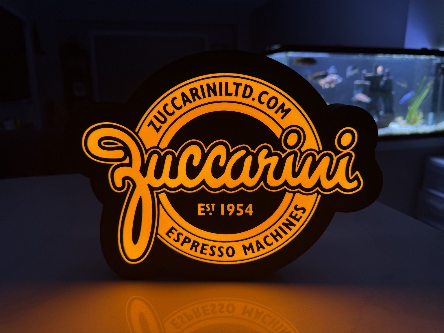 Warm orange Zuccarini Espresso Machines lightbox